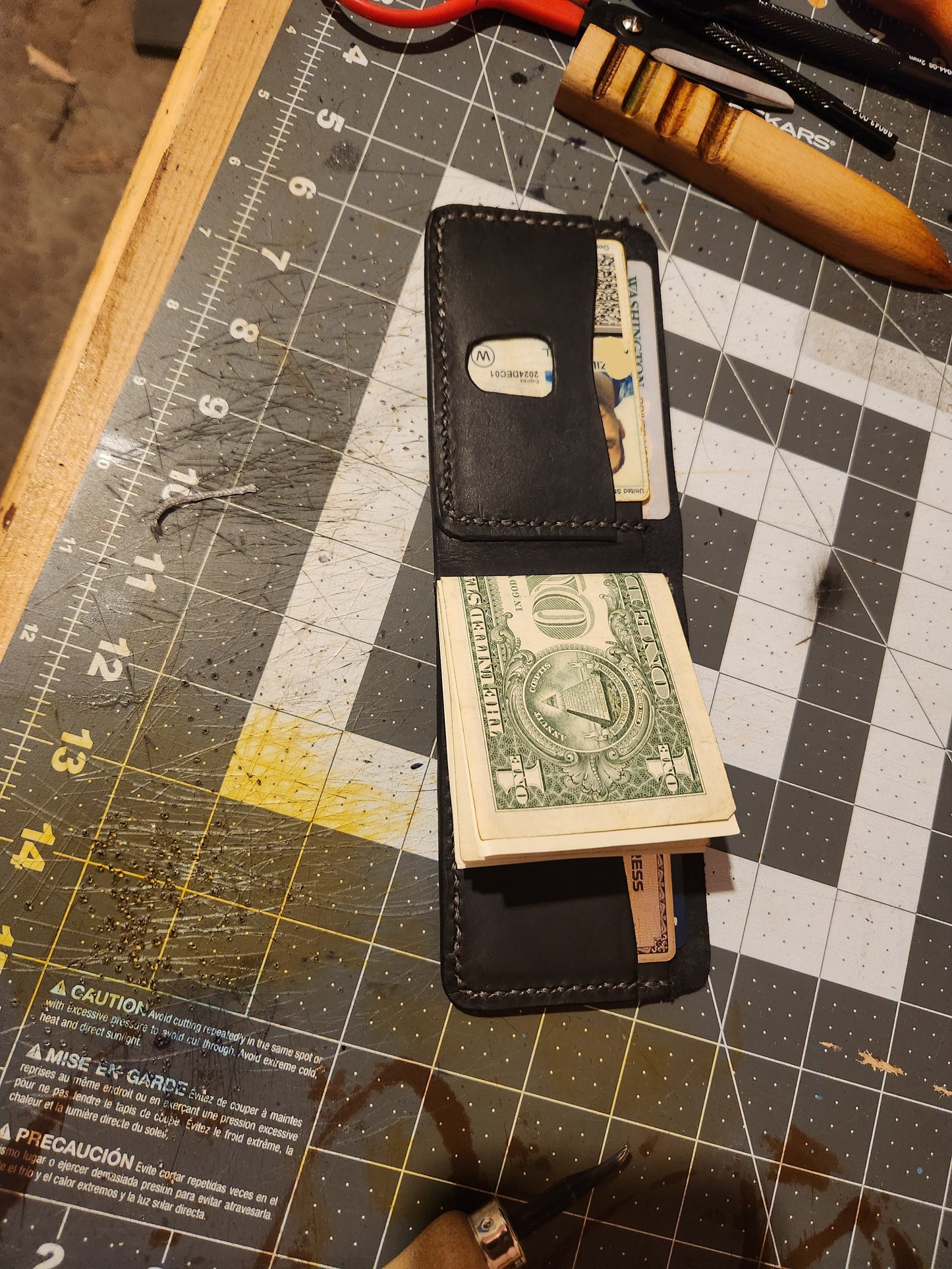 Bill Fold Wallet With Money Clip