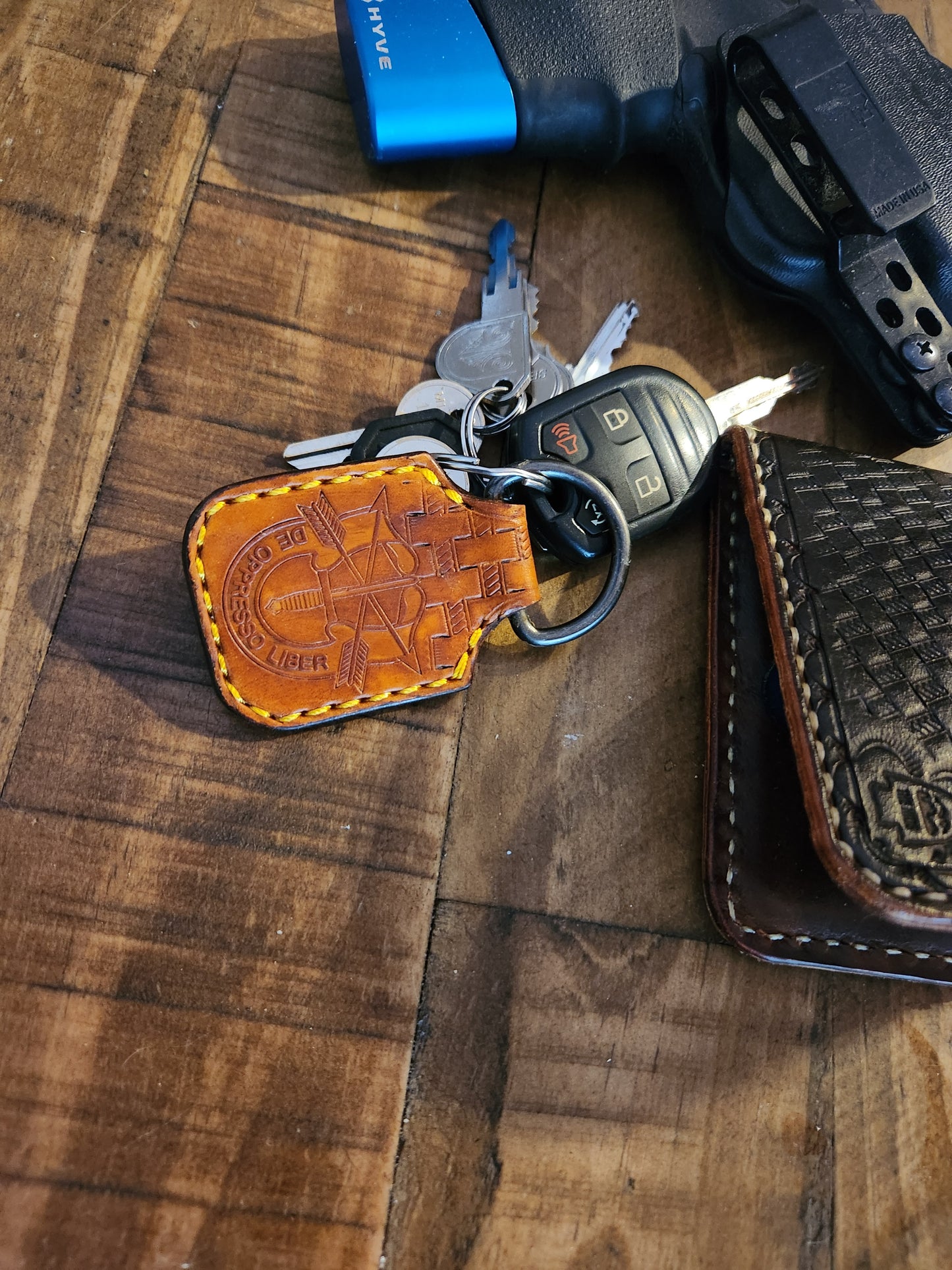 Customized Leather Keychain/Tag