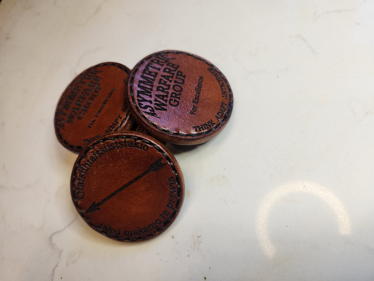 Leather Challenge Coins