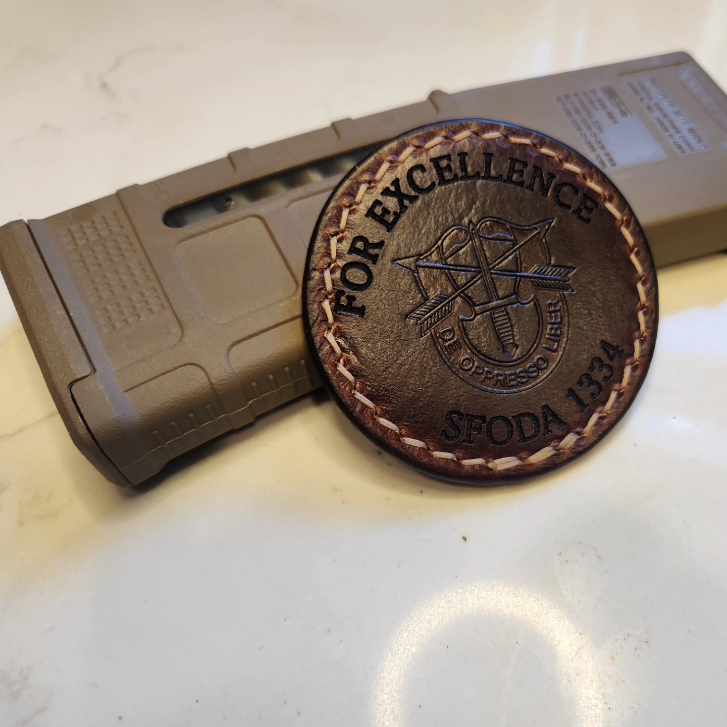 Leather Challenge Coins